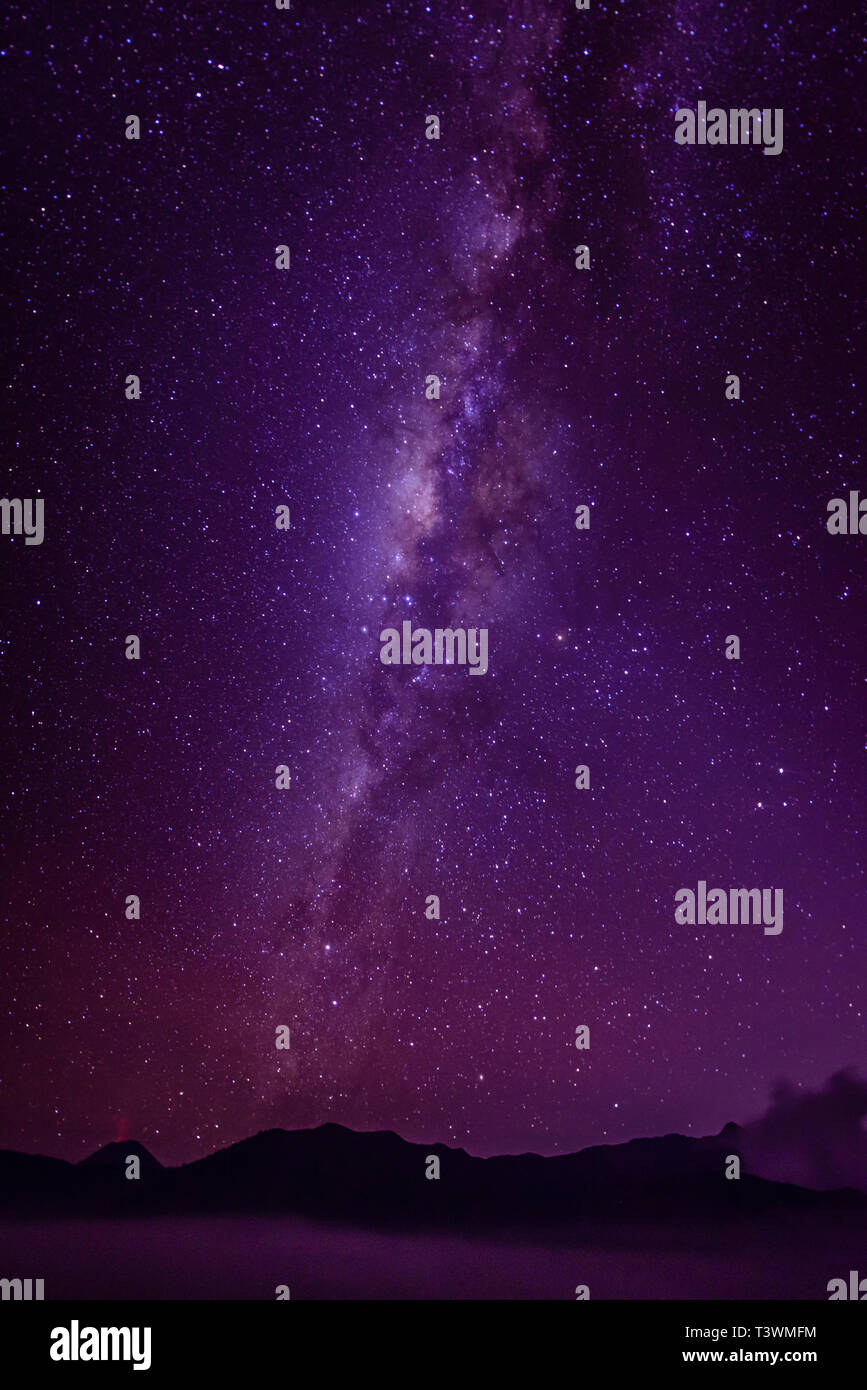 Milky Way galaxy in starry night sky Stock Photo - Alamy
