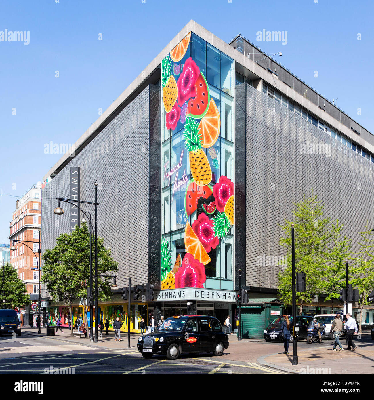 The Debenhams flagship store in Oxford Street, London, England, United Kingdom, Europe Stock Photo