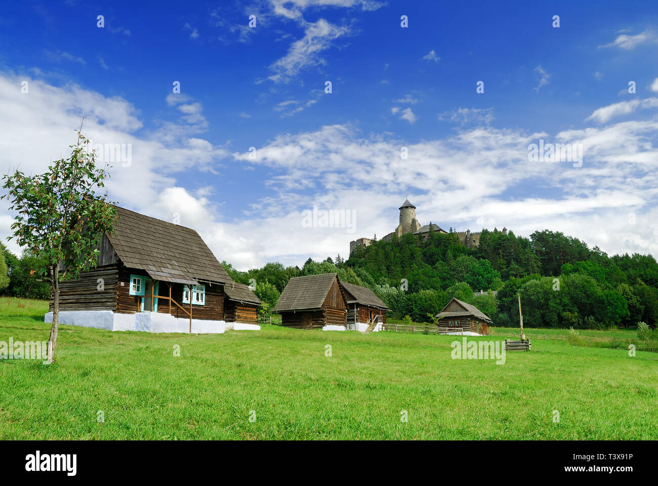 Old village on a hill hi-res stock photography and images - Alamy