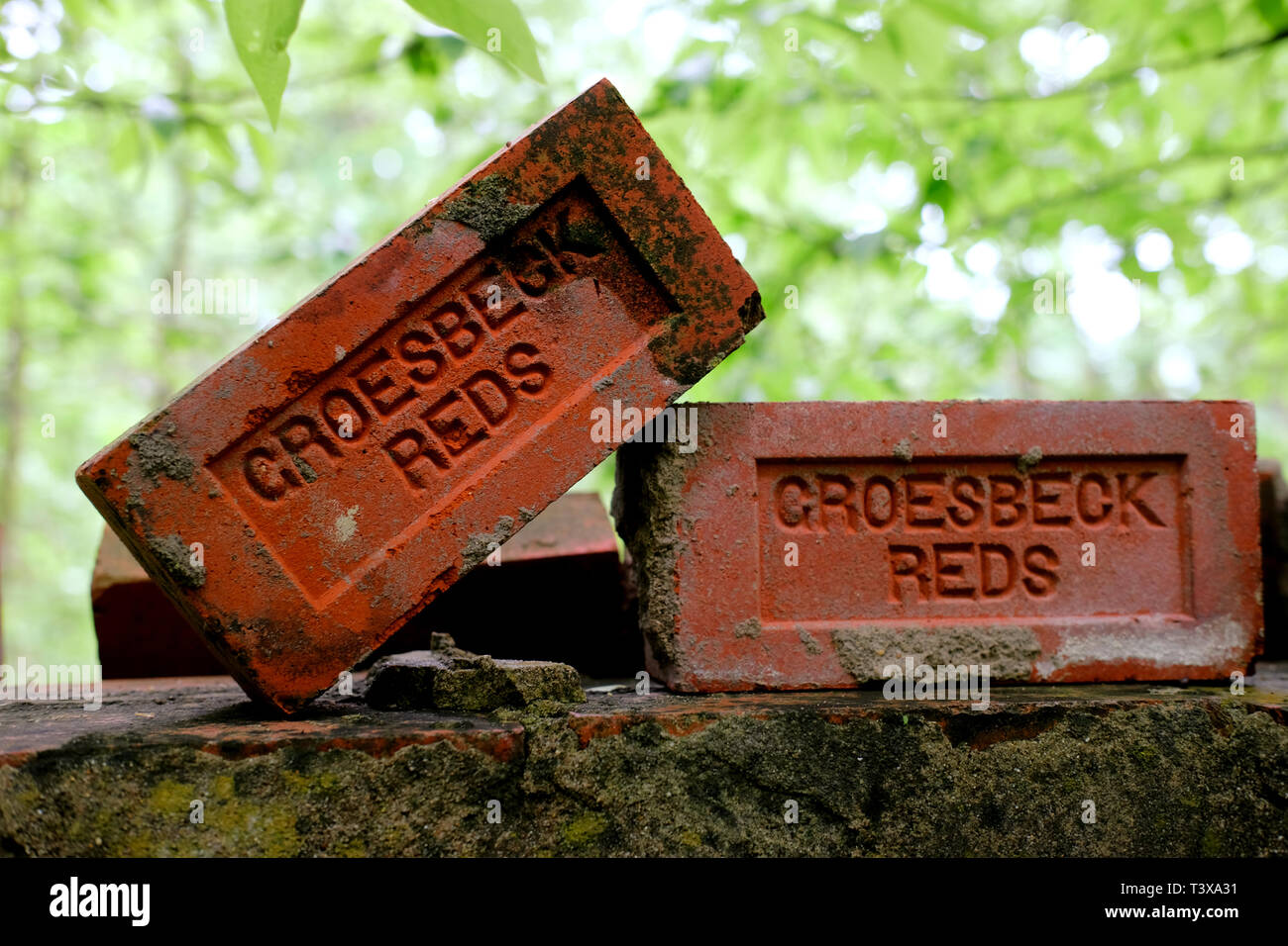 Groesbeck Reds, bricks made in a factory in Groesbeck, Texas up until