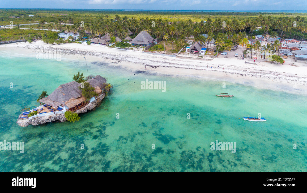 the rock restaurant in Jambiani, Zanzibar Stock Photo Alamy