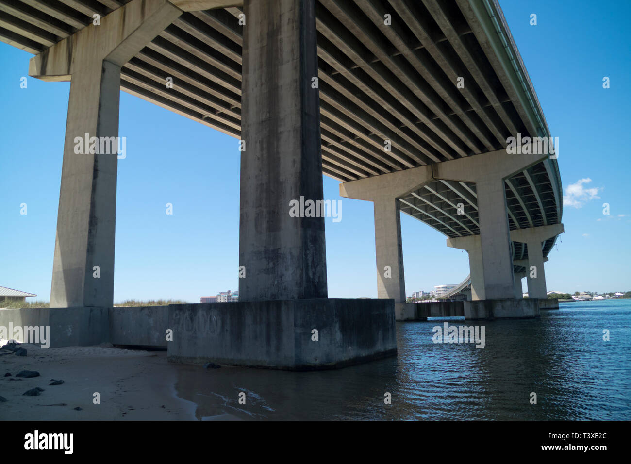 Gulf of Mexico beach at Perdido Pass in Orange Beach, Alabama, USA. Stock Photo