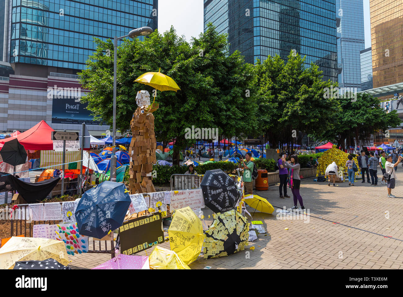 Hong Kong Yellow Umbrella protests saw main roads blockaded against