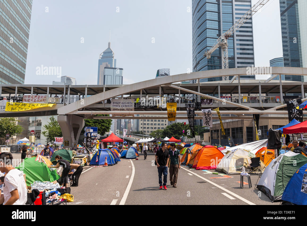 Hong Kong Yellow Umbrella protests saw main roads blockaded against