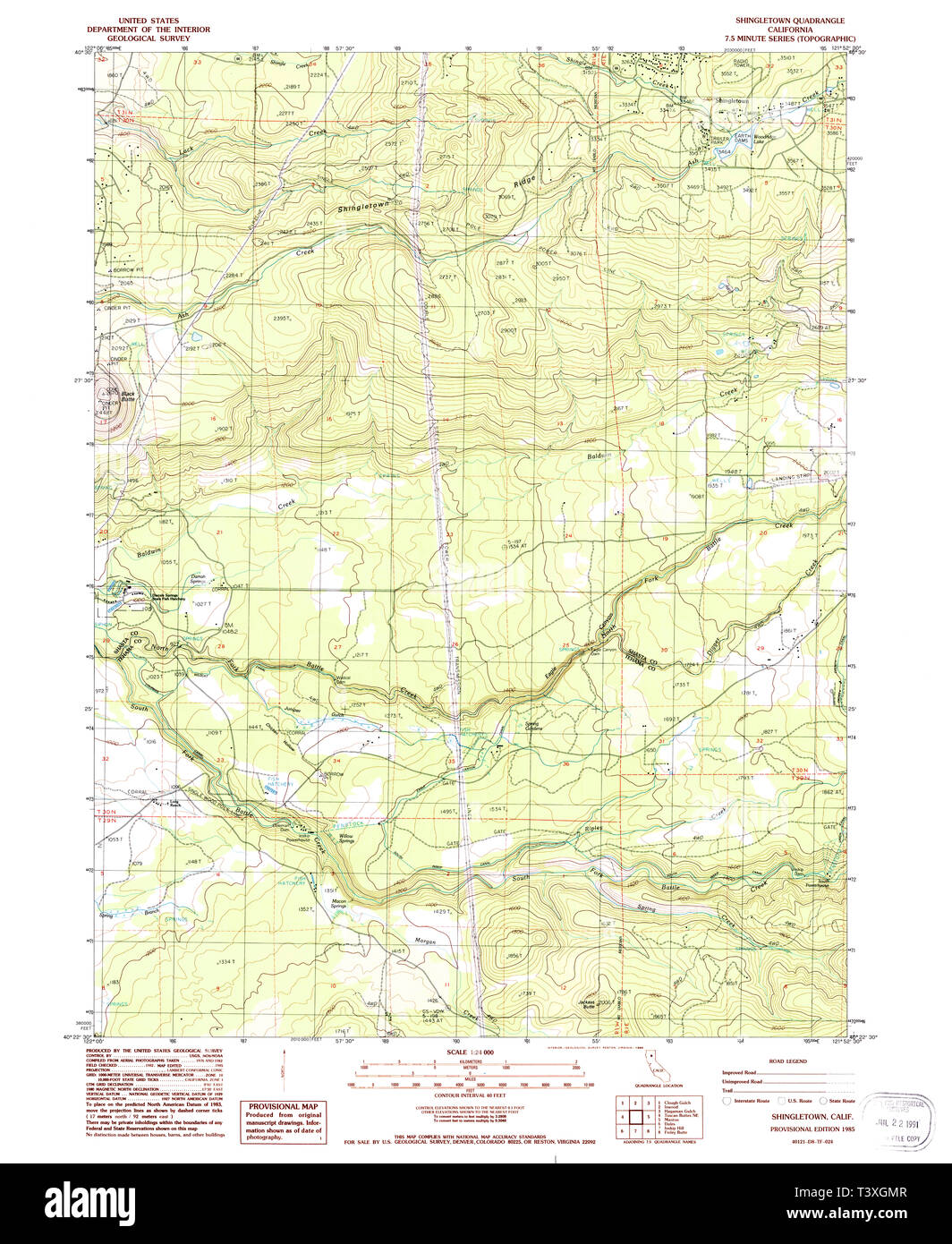 Shingletown map hires stock photography and images Alamy
