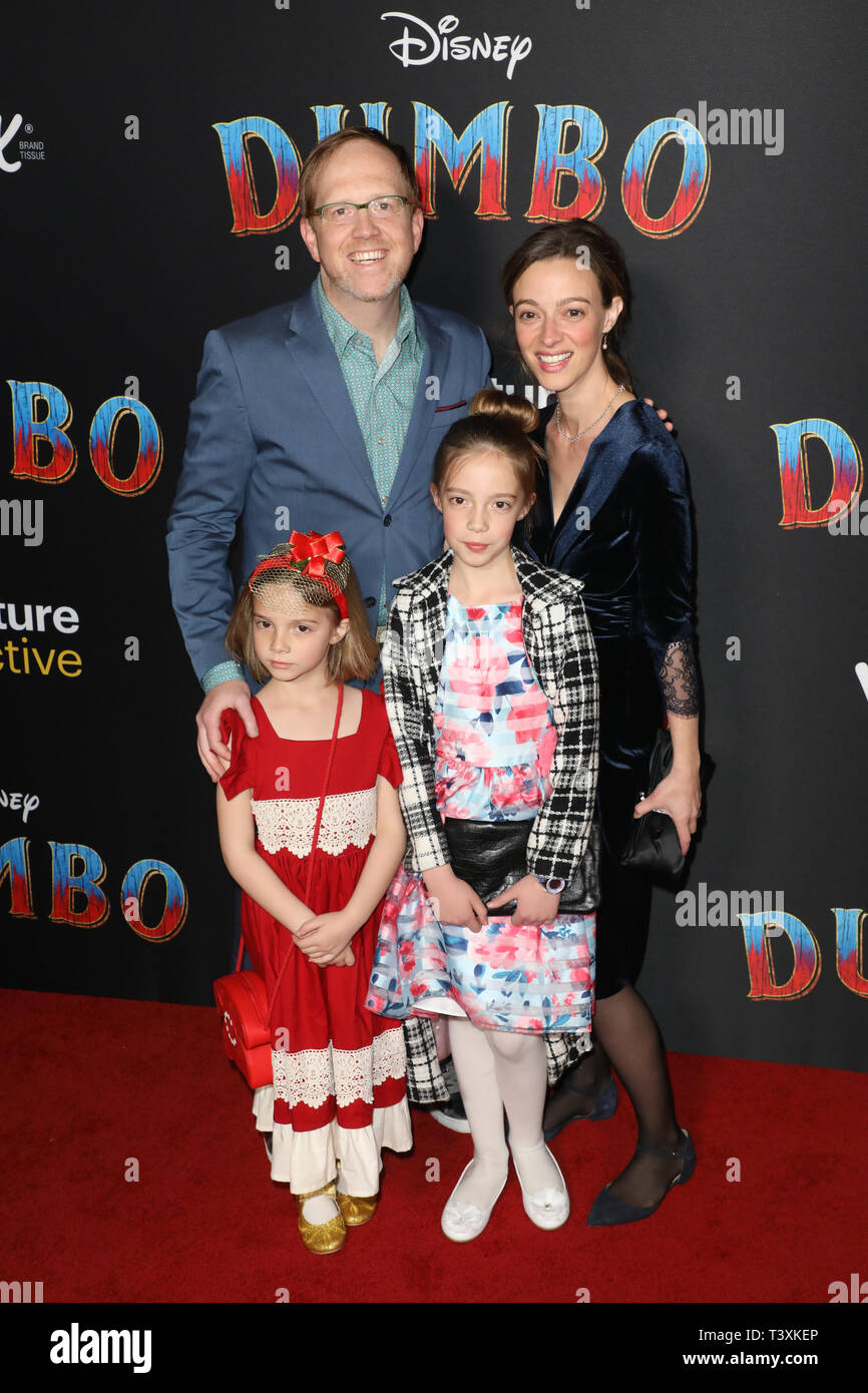 Disney s Dumbo Premiere at the El Capitan Theatre in Hollywood California on March 11 2019 Featuring Ptolemy Slocum family Where Los Angeles California United States When 11 Mar 2019 Credit Sheri Dete...