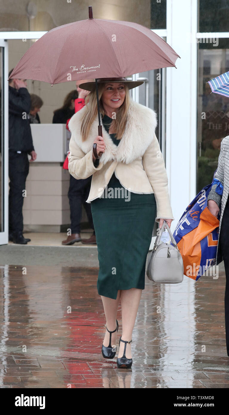 Cheltenham Festival 2019 - Day 1  Featuring: Carol Vorderman Where: Cheltenham, United Kingdom When: 12 Mar 2019 Credit: WENN.com Stock Photo