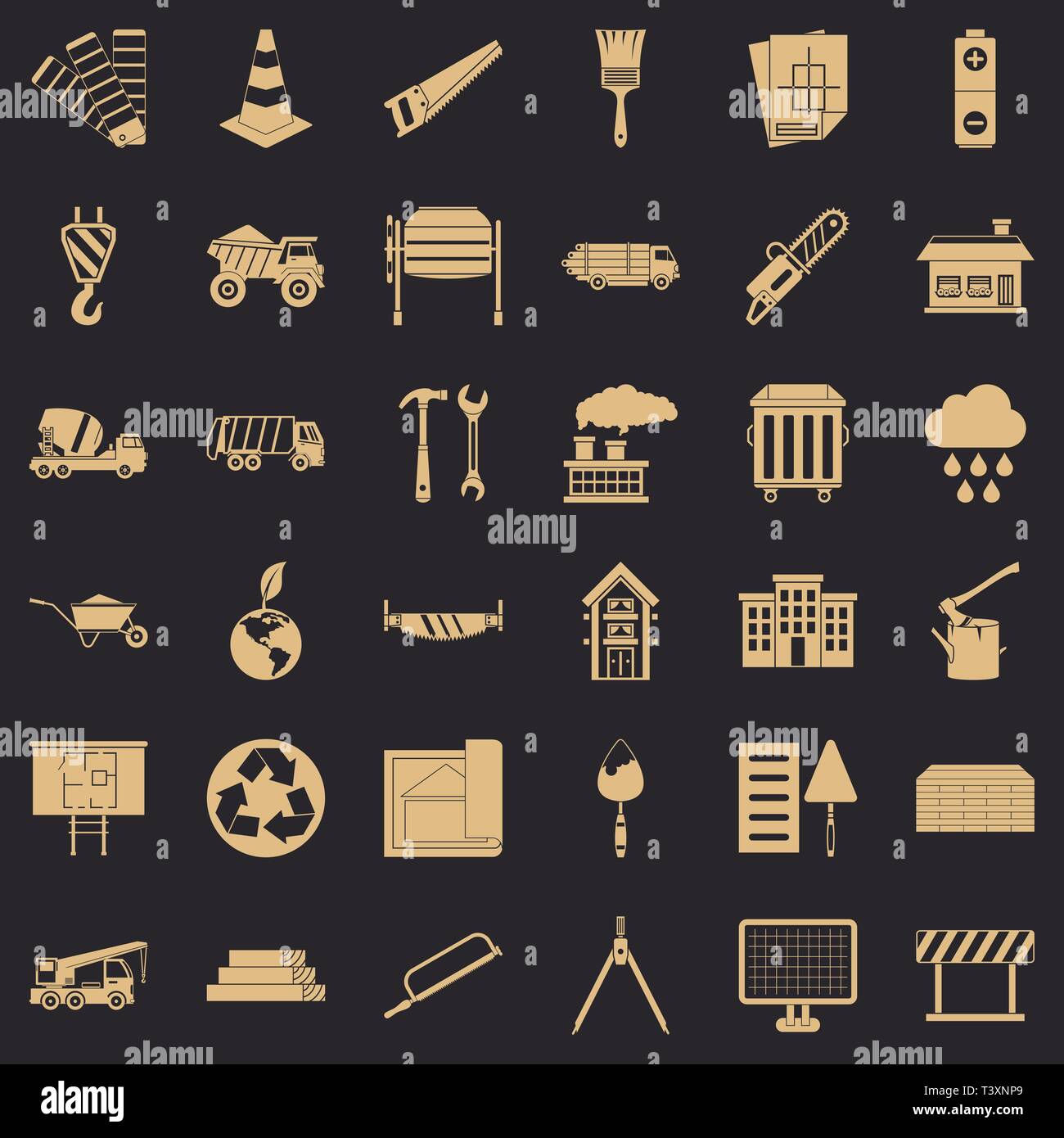Construction site rain Stock Vector Images - Alamy