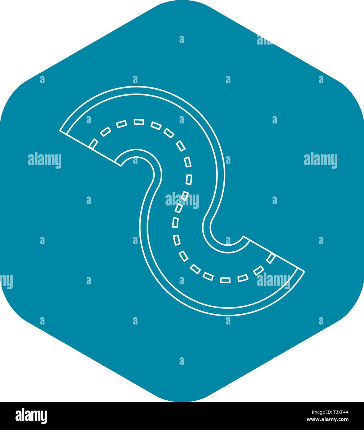 Road element icon, outline style Stock Vector Image & Art - Alamy