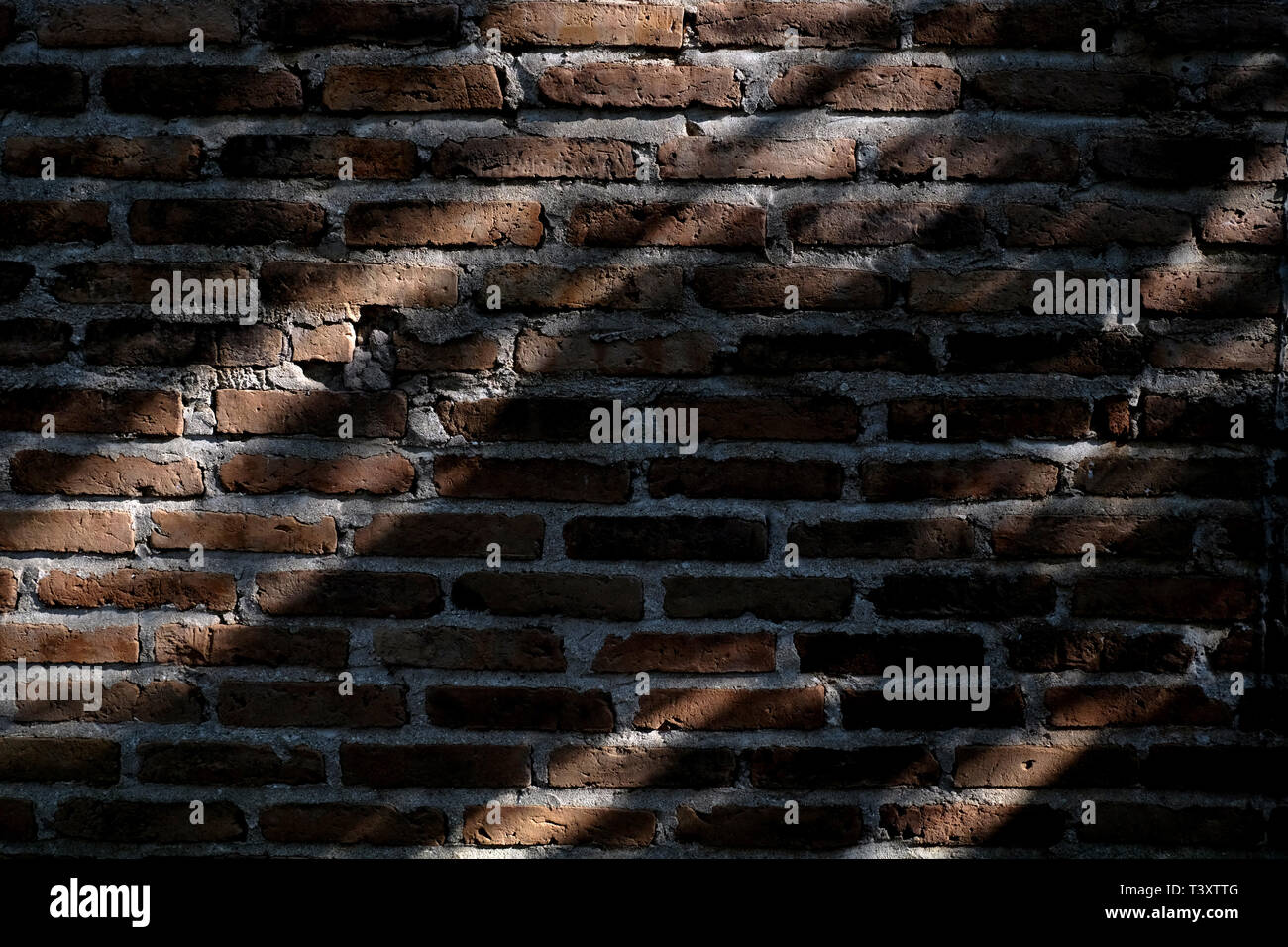 Background of old vintage dirty brick wall. wall with space Stock Photo ...