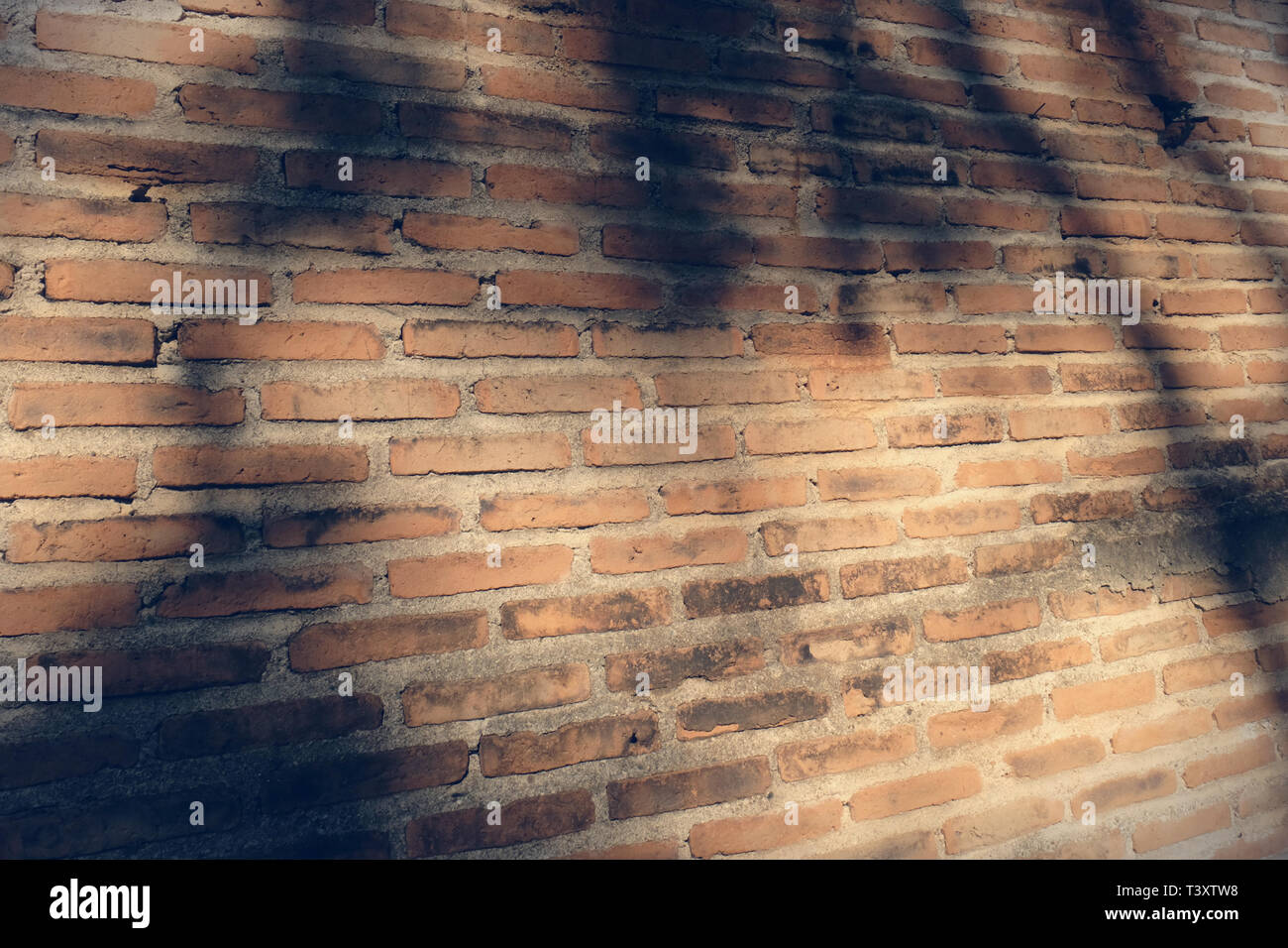 Background of old vintage dirty brick wall. wall with space Stock Photo ...