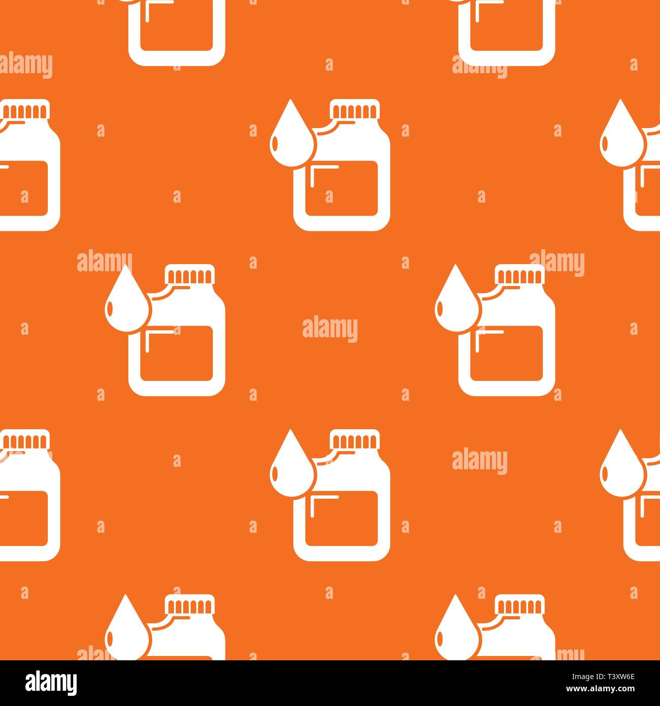 Canister engine oil pattern vector orange Stock Vector