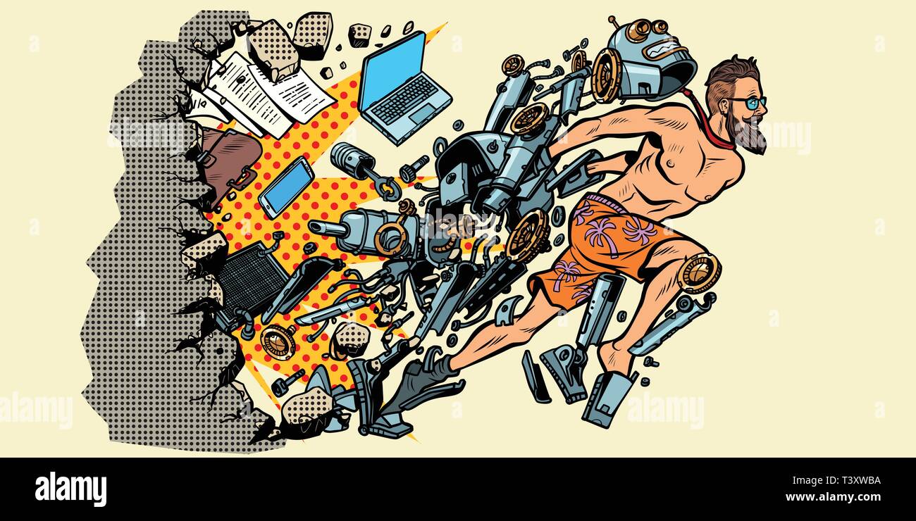 Эволюция роботов. Человека превращают в робота. Роботы заменят людей. Девушка превратилась в робота. Человекпреврощаетсявробата.