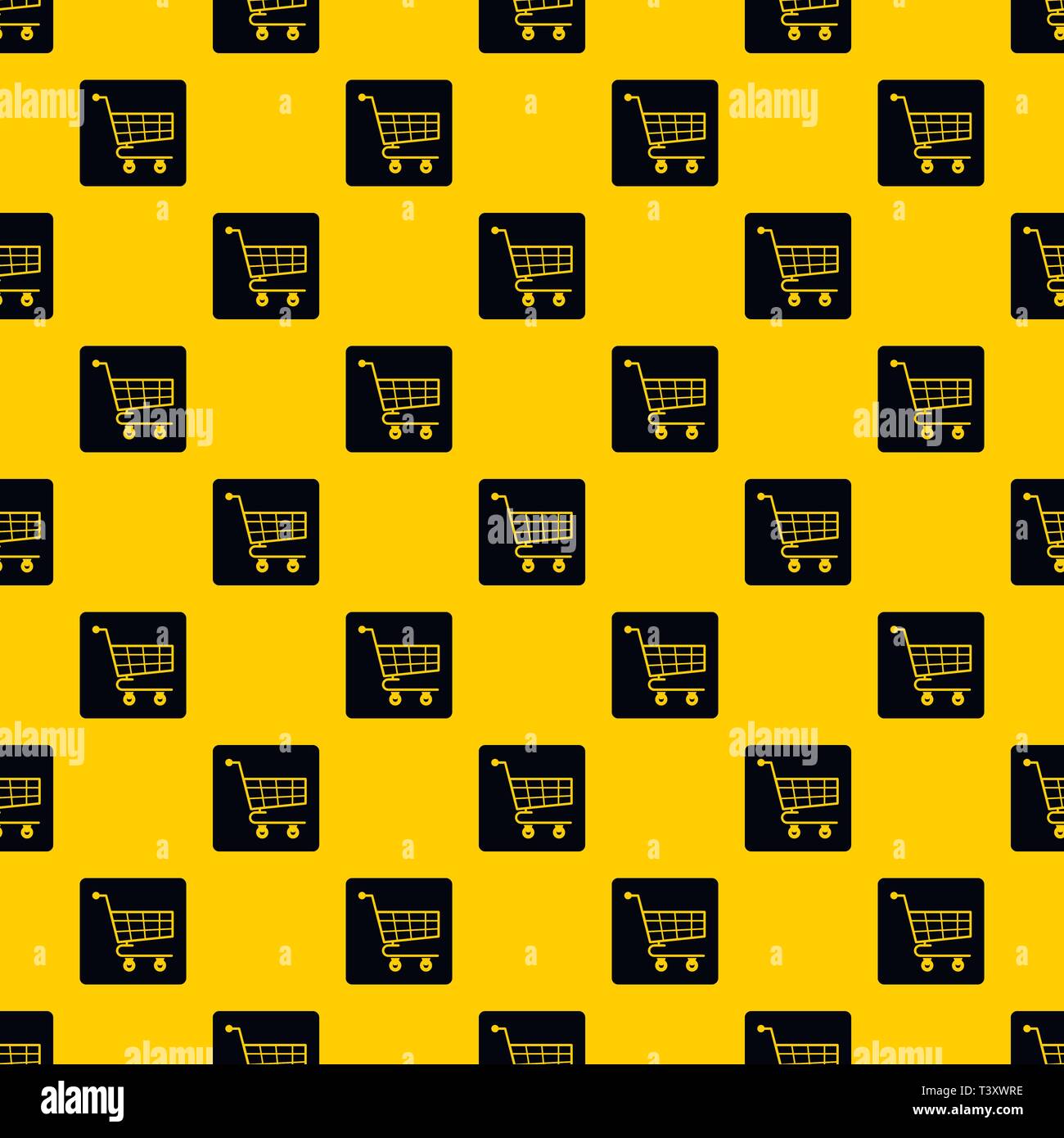 Shopping cart pattern vector Stock Vector Image & Art - Alamy