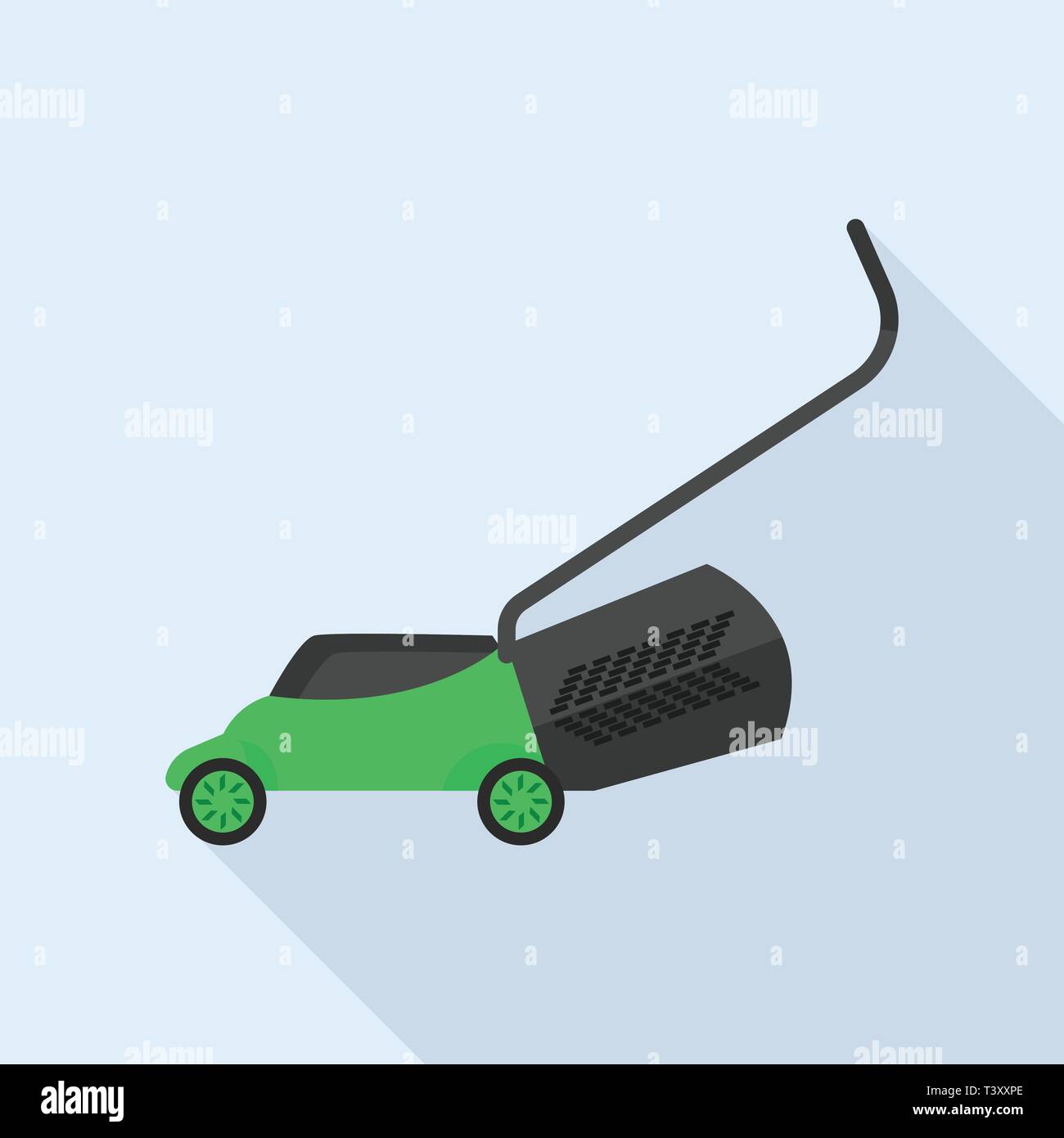Lawn mower icon, flat style Stock Vector Image & Art - Alamy