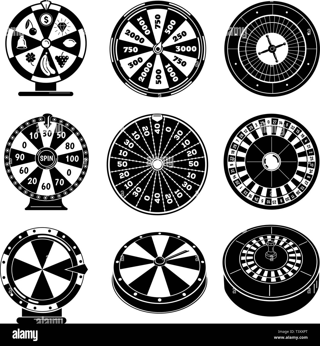 Roulette Table Black and White Stock Photos & Images Alamy