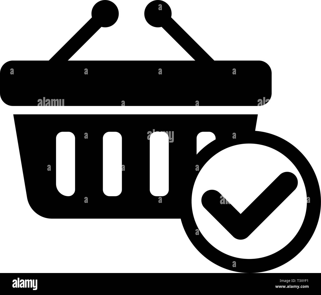 Online Basket Checkout Icon Vector Stock Vector Image & Art Alamy