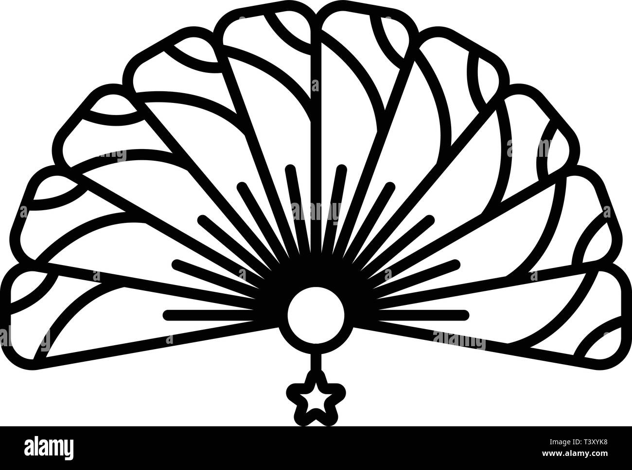 Paper fan, japan Black and White Stock Photos & Images Alamy