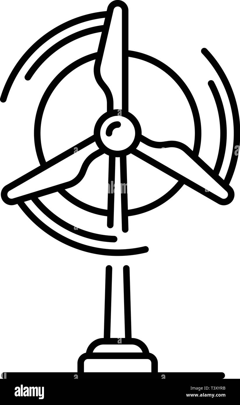 Wind turbine icon, outline style Stock Vector Image & Art - Alamy