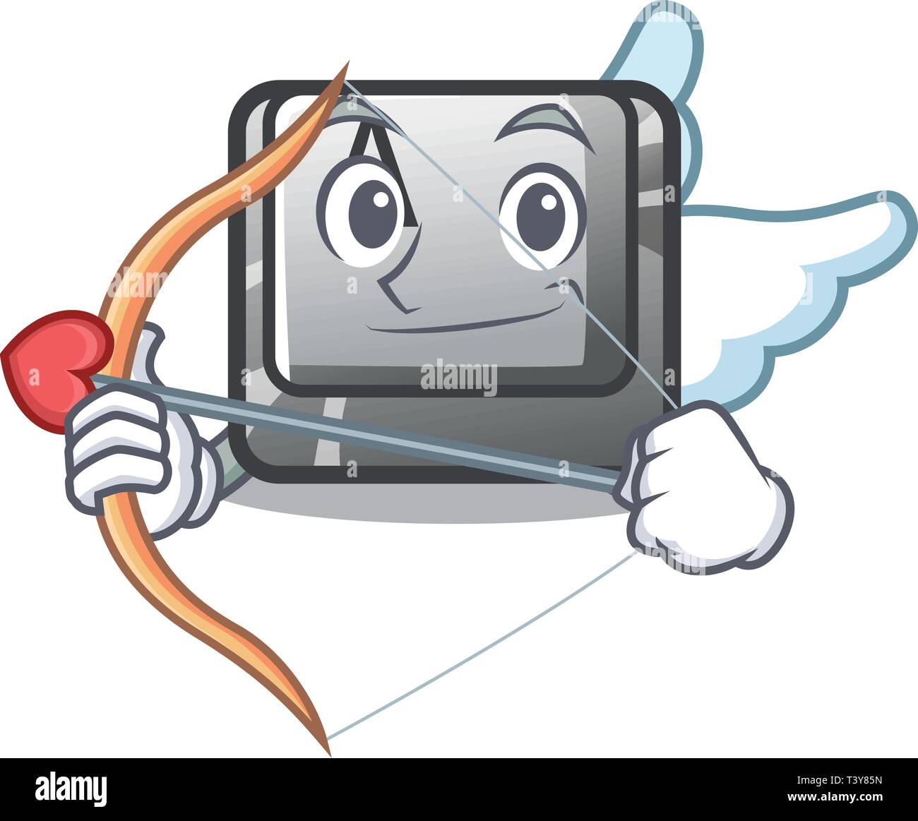 Cupid button A isolated with the mascot Stock Vector Image & Art - Alamy