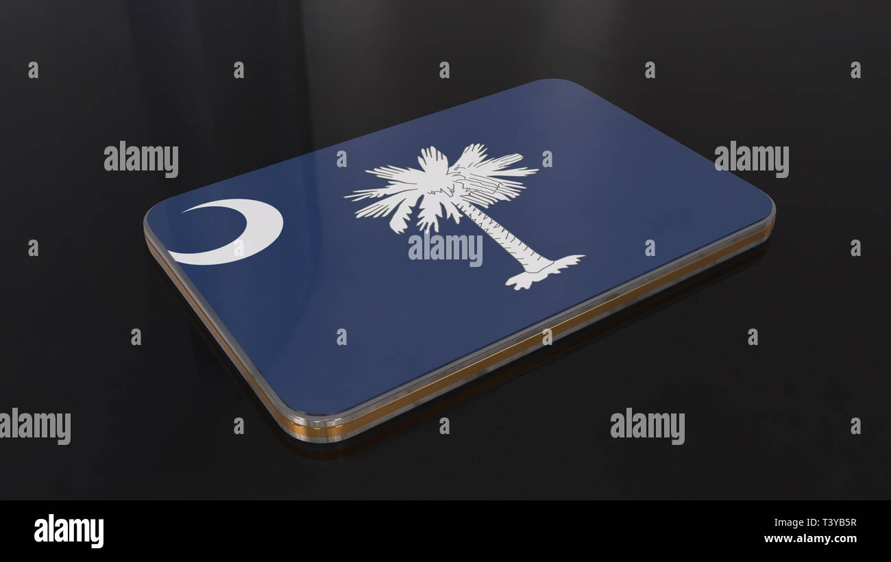 South Carolina Flag button series of the Unites States Stock Photo - Alamy