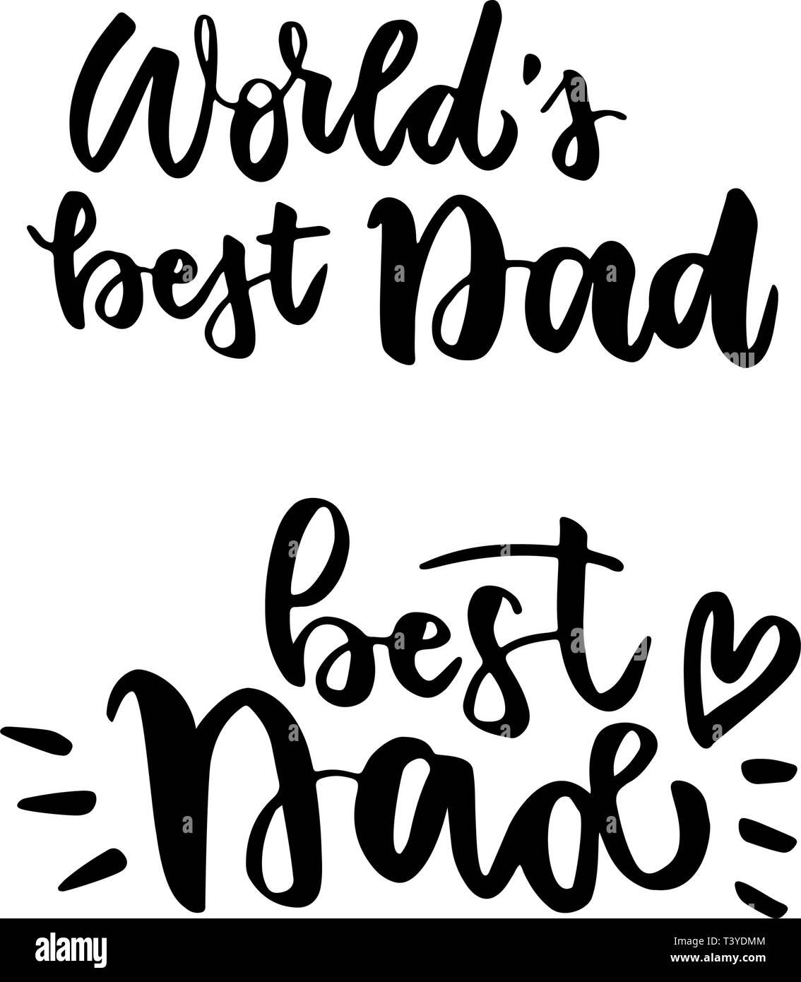 Set Of Handwritten Lettering Vintage Lettering For Greeting Cards