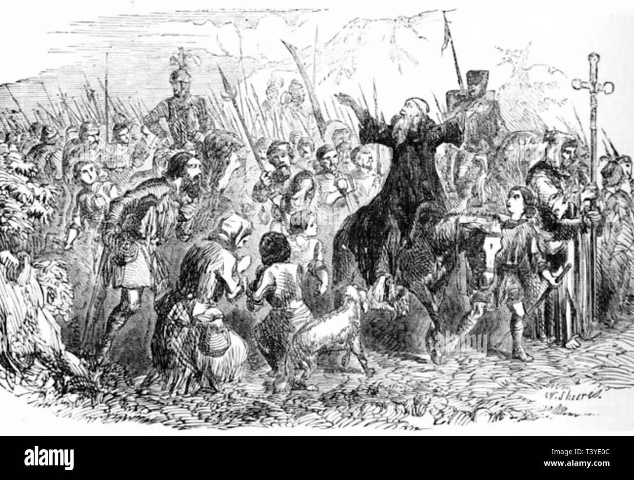 Peter the Hermit and his army Stock Photo - Alamy