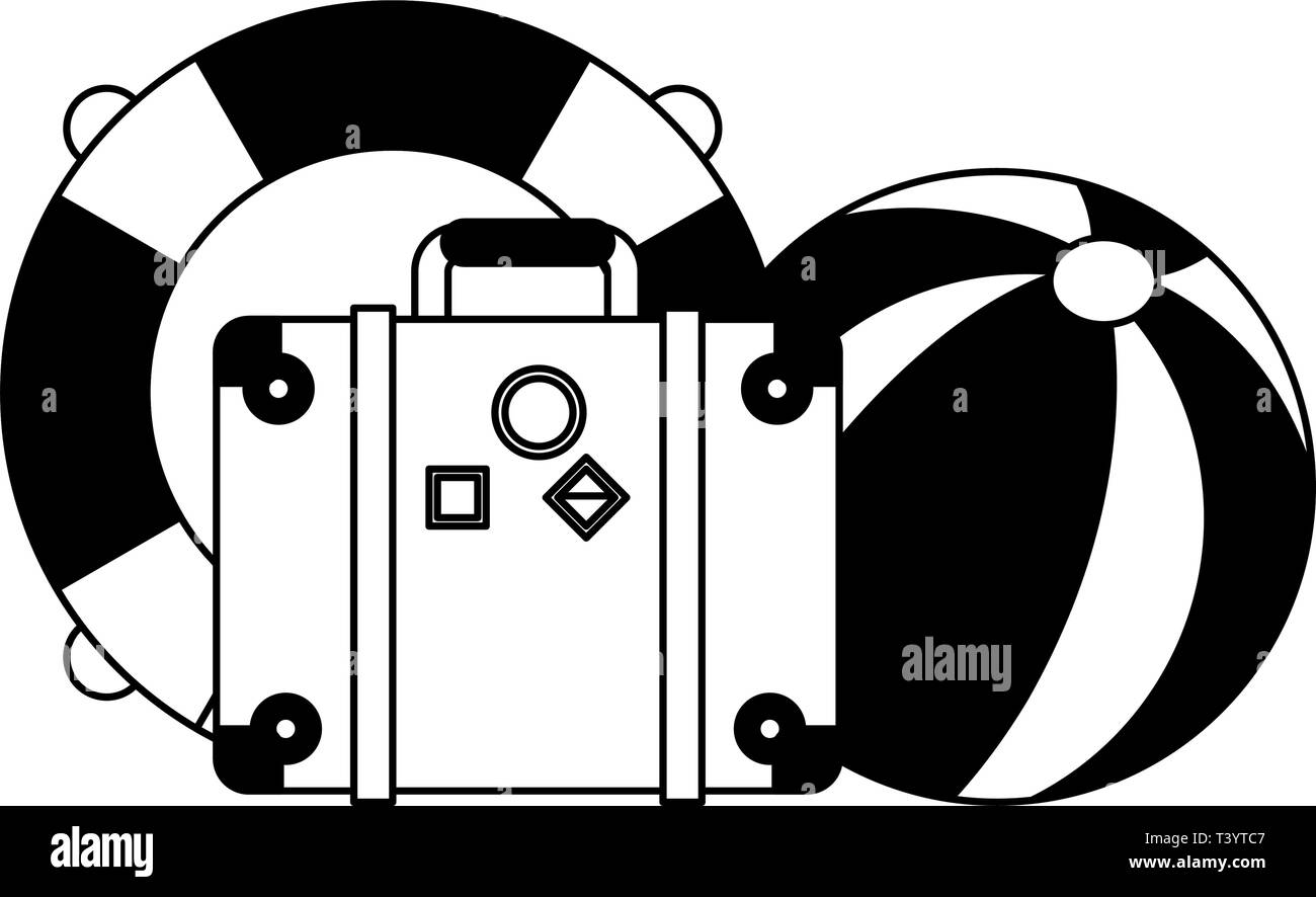Vacations and travel black and white Stock Vector Image & Art - Alamy