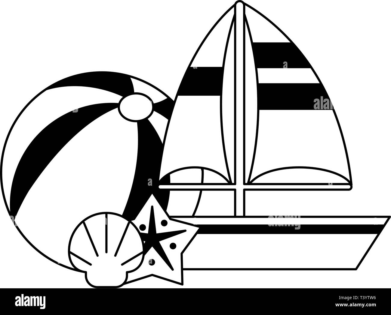 Vacations and travel black and white Stock Vector Image & Art - Alamy