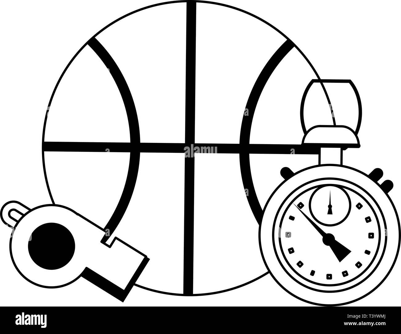 Sport game cartoons in black and white Stock Vector Image & Art - Alamy