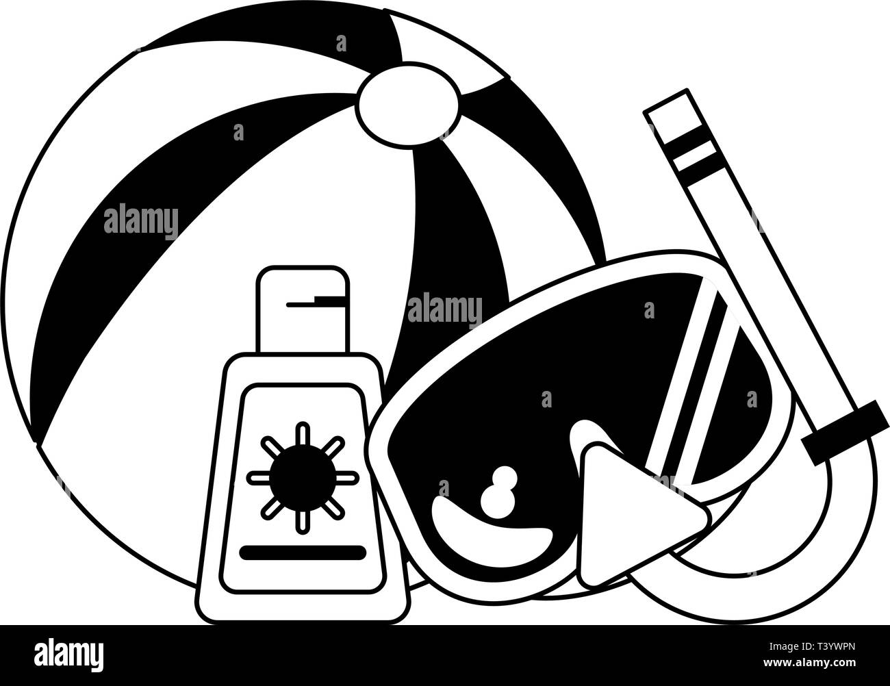 Vacations and travel black and white Stock Vector Image & Art - Alamy