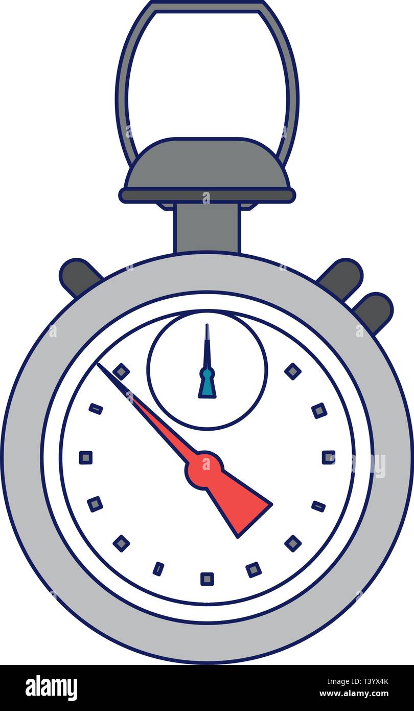 Sport chronometer symbol cartoon blue lines Stock Vector Image & Art ...