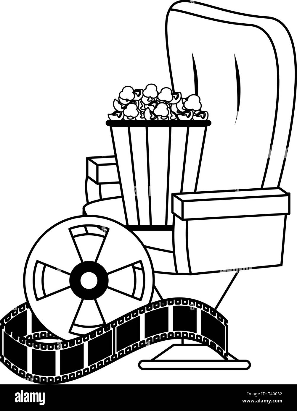 Movie Clipart Black And White
