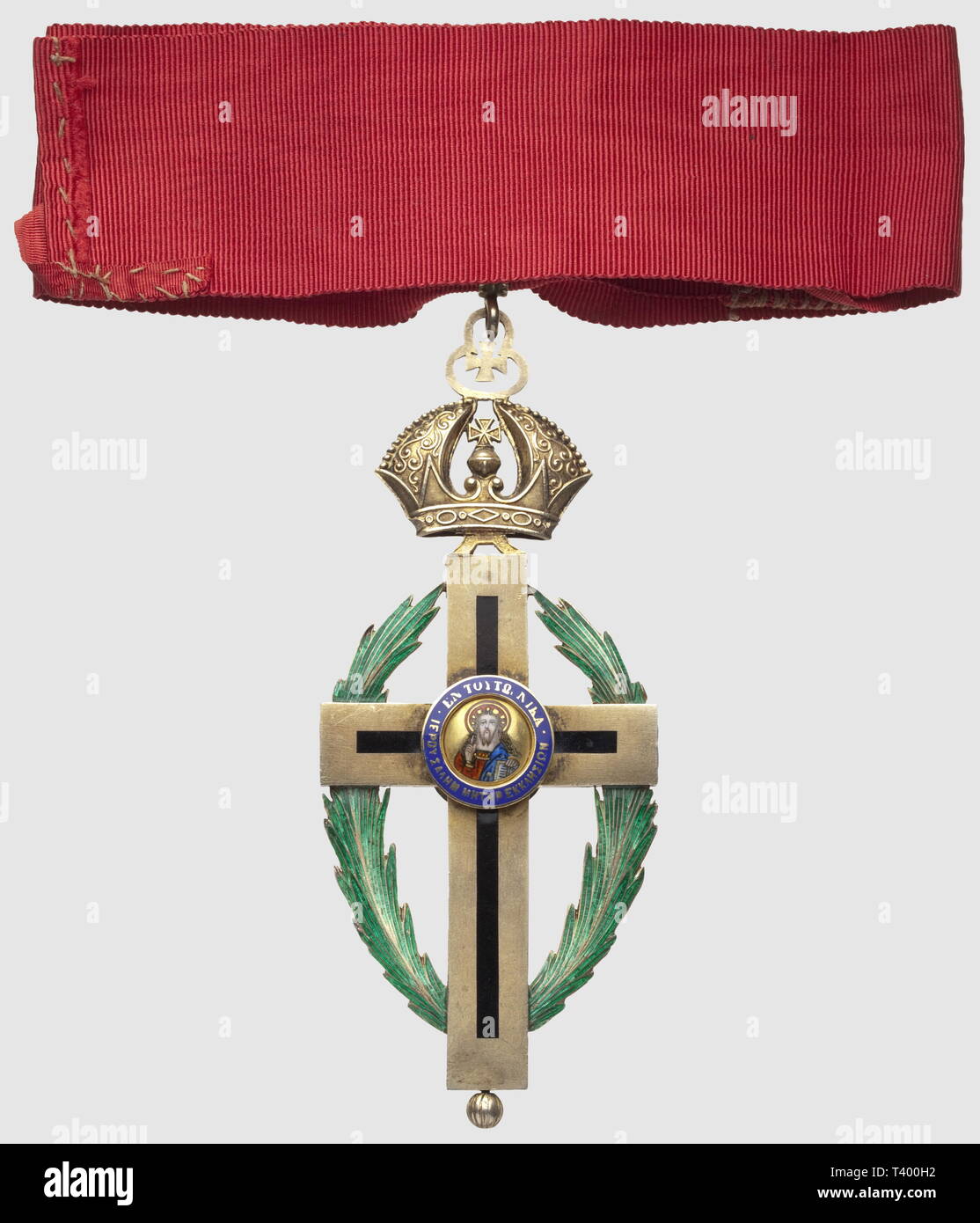 Ordre orthodoxe du Patriarche de Jérusalem, commandeur, dimensions 110 x 45mm, Additional-Rights-Clearance-Info-Not-Available Stock Photo