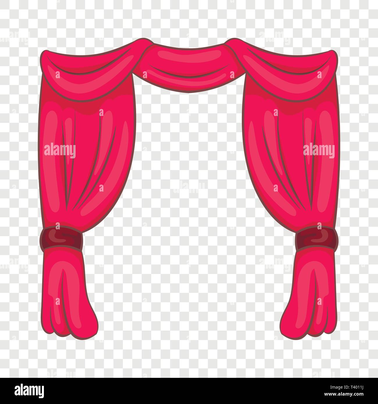 Curtain on stage icon, cartoon style Stock Vector Image & Art - Alamy