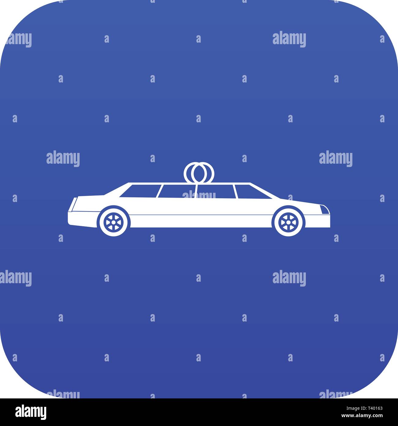 Wedding car decoration icon digital blue Stock Vector Image & Art - Alamy