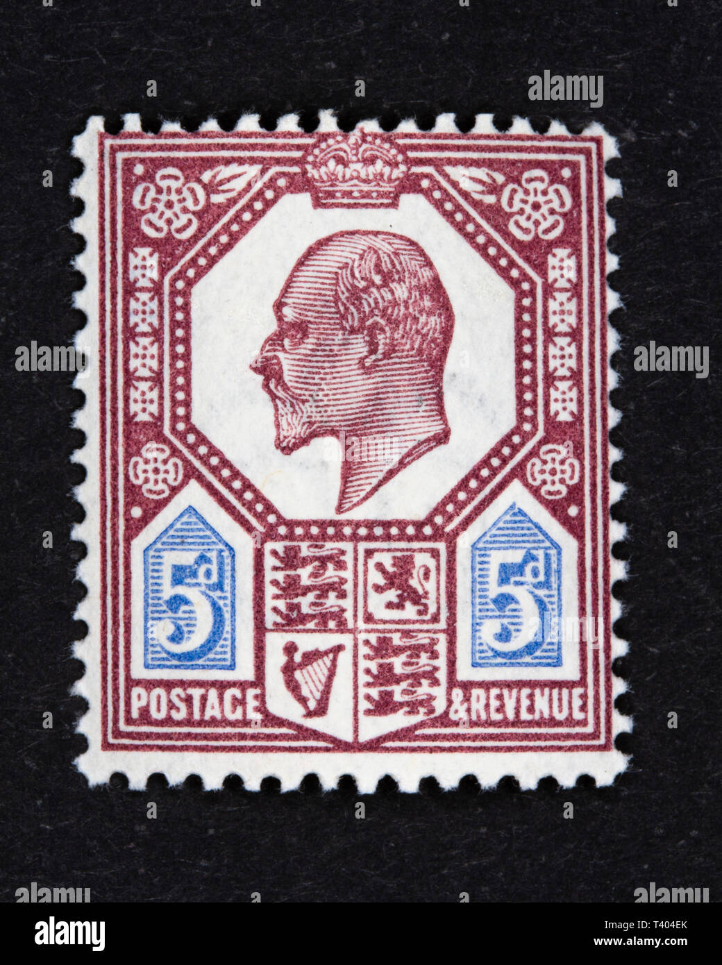 King Edward VII postage stamp Stock Photo Alamy