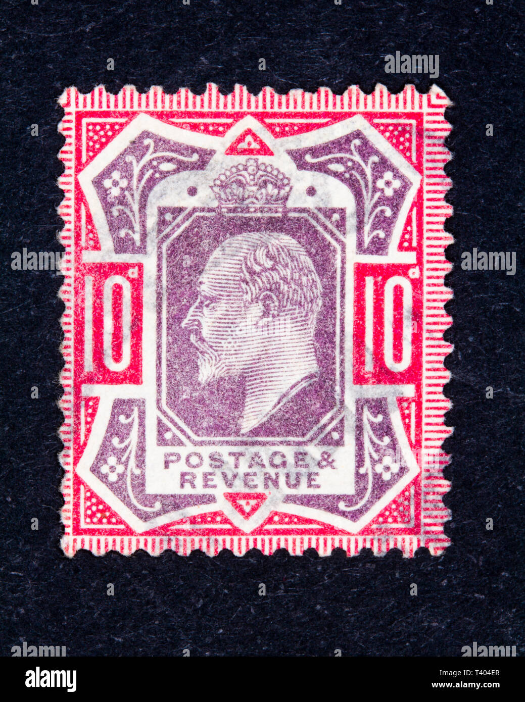 King Edward VII postage stamp Stock Photo