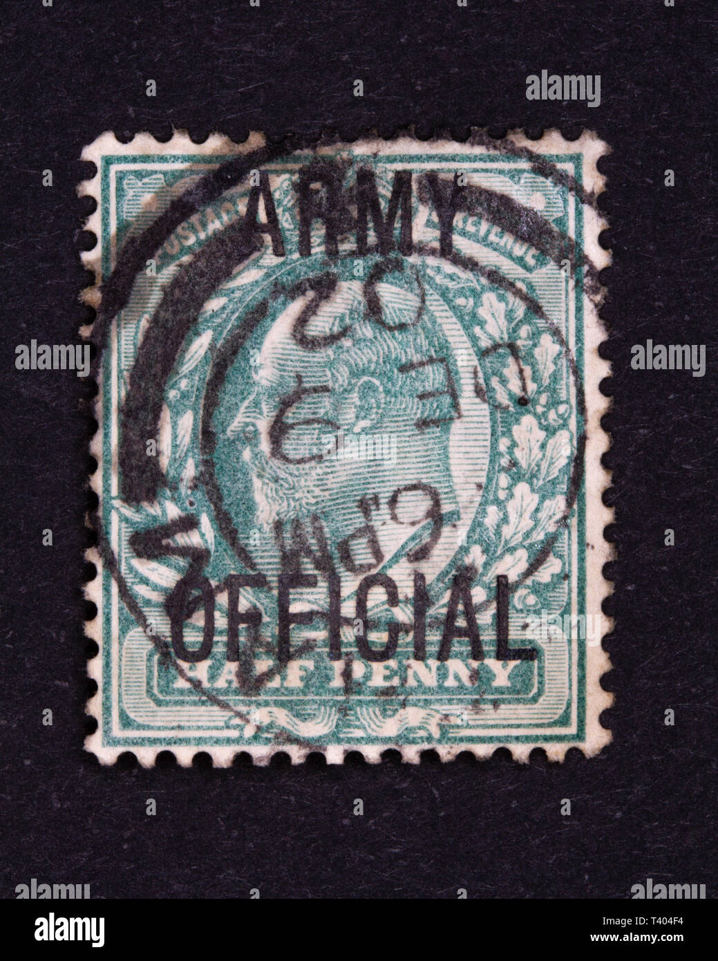 King Edward VII potsage stamp Stock Photo