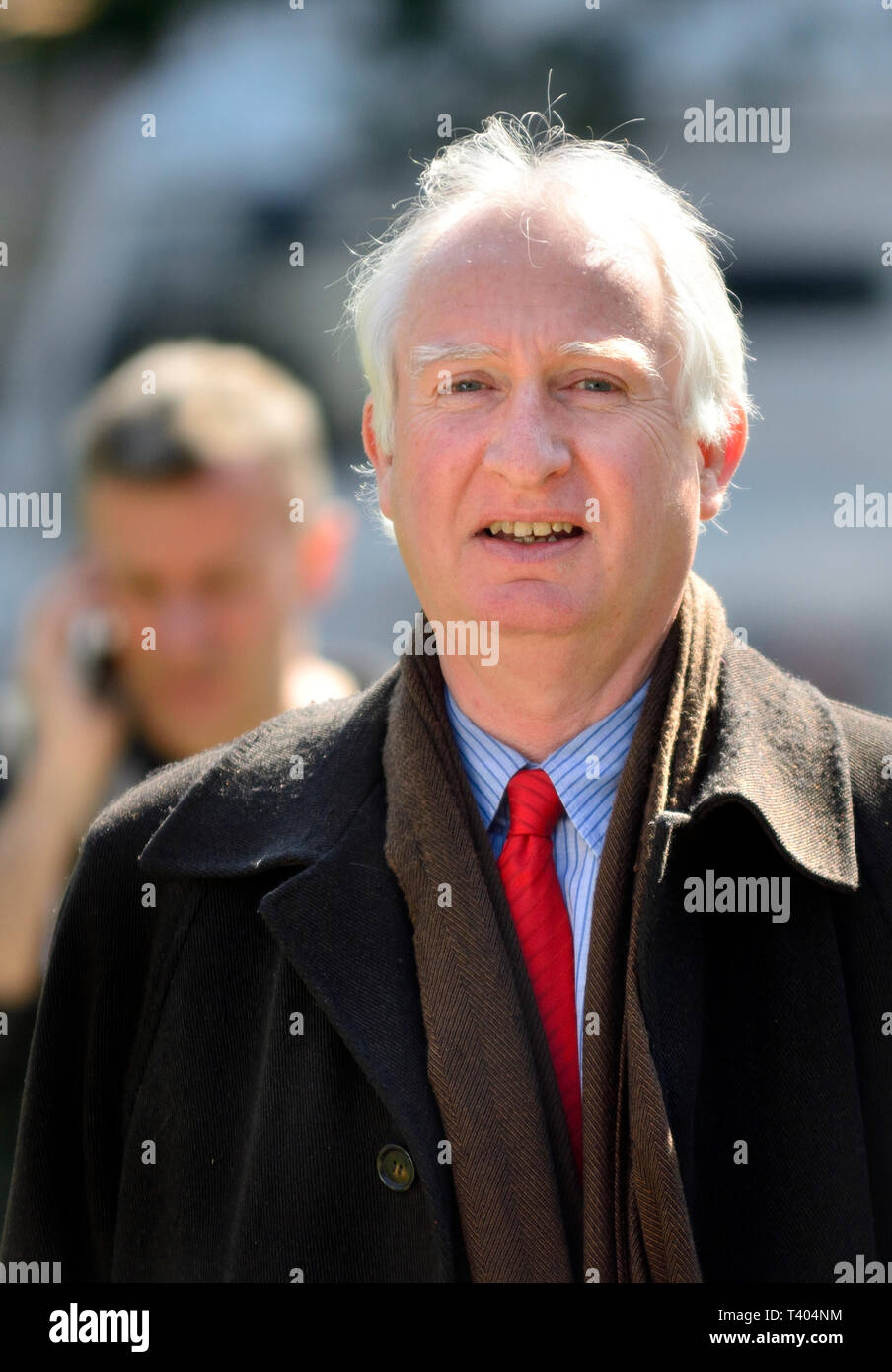 Daniel Zeichner MP (Labour: Cambridge) on College Green, Westminster, 11th April 2019 Stock Photo