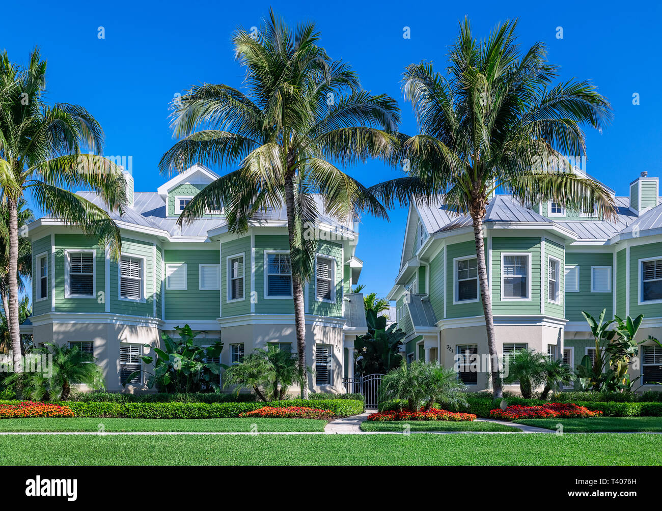 Upscale beach homes, Naples, Florida, USA Stock Photo Alamy