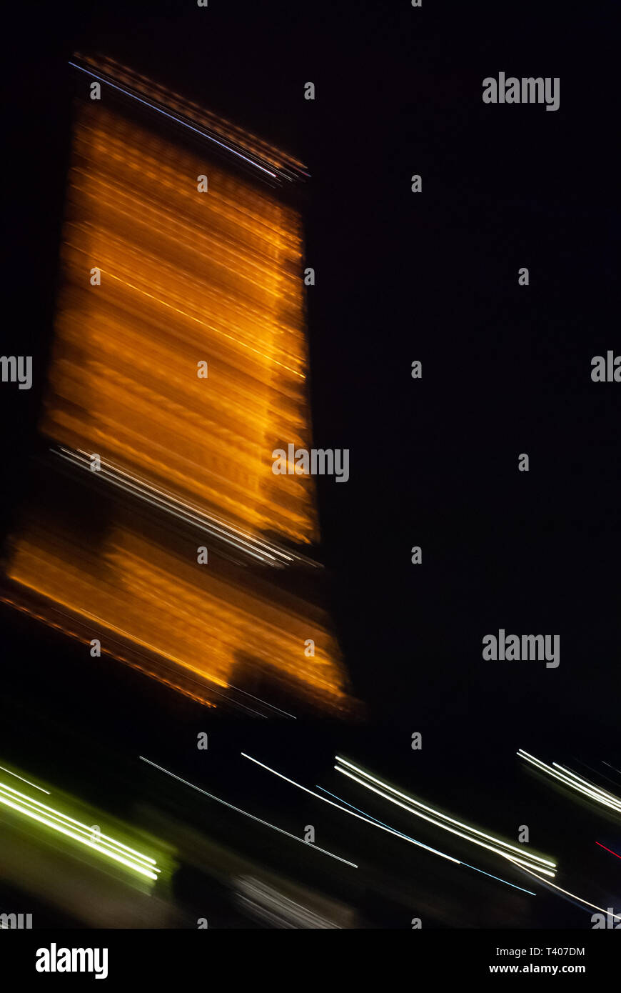 Blue orange neon laser lines hi-res stock photography and images - Alamy