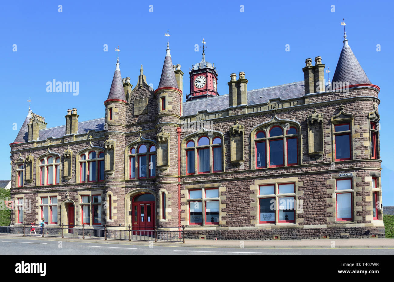 Stornoway Town Hall, South Beach, Stornoway, Isle of Lewis, Outer Hebrides, Scotland, United Kingdom Stock Photo