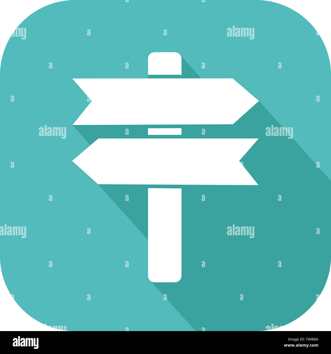 Icon of a direction indicator panel Stock Photo Alamy