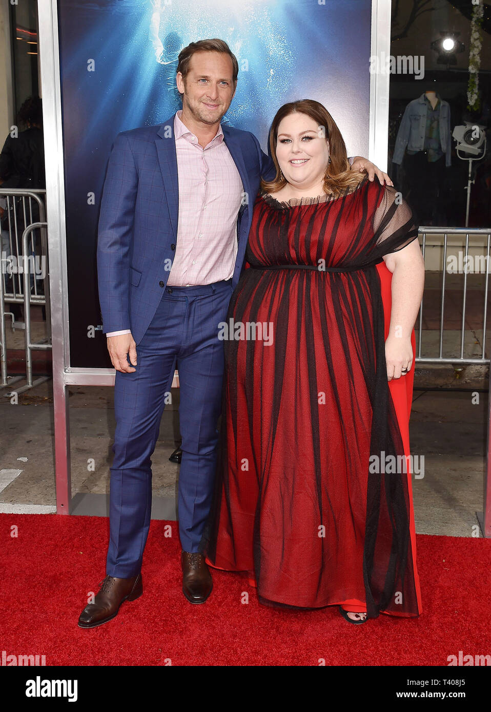 WESTWOOD, CA - APRIL 11: Josh Lucas, Chrissy Metz attends the premiere of 20th Century Fox's 'Breakthrough' at Westwood Regency Theater on April 11, 2019 in Los Angeles, California. Stock Photo
