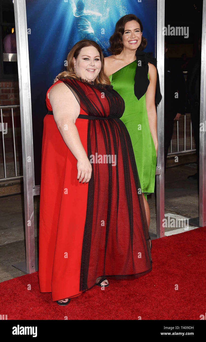 WESTWOOD, CA APRIL 11 Chrissy Metz (L) and Mandy Moore attend the