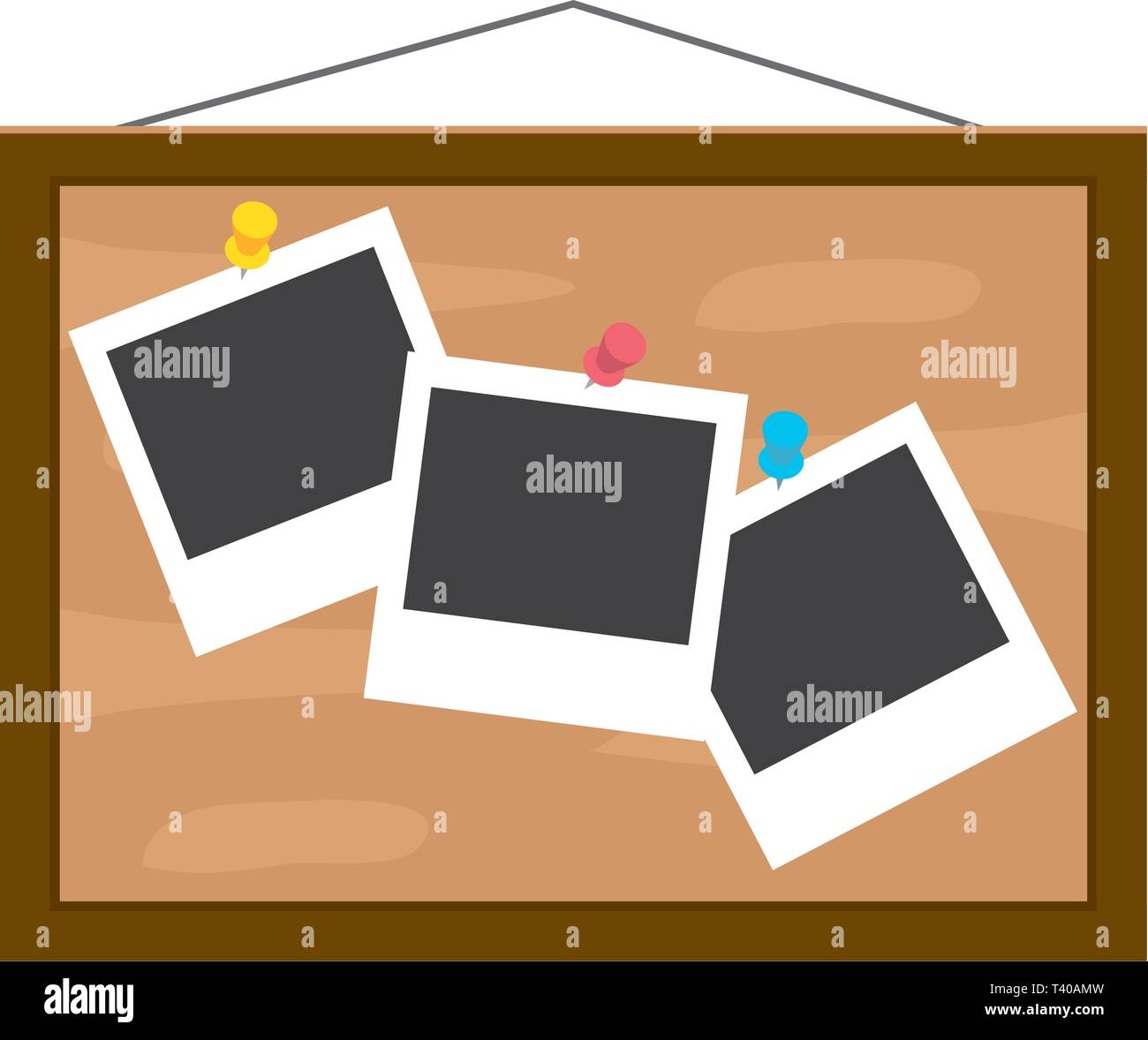 board with photos pin needle Stock Vector Image & Art Alamy