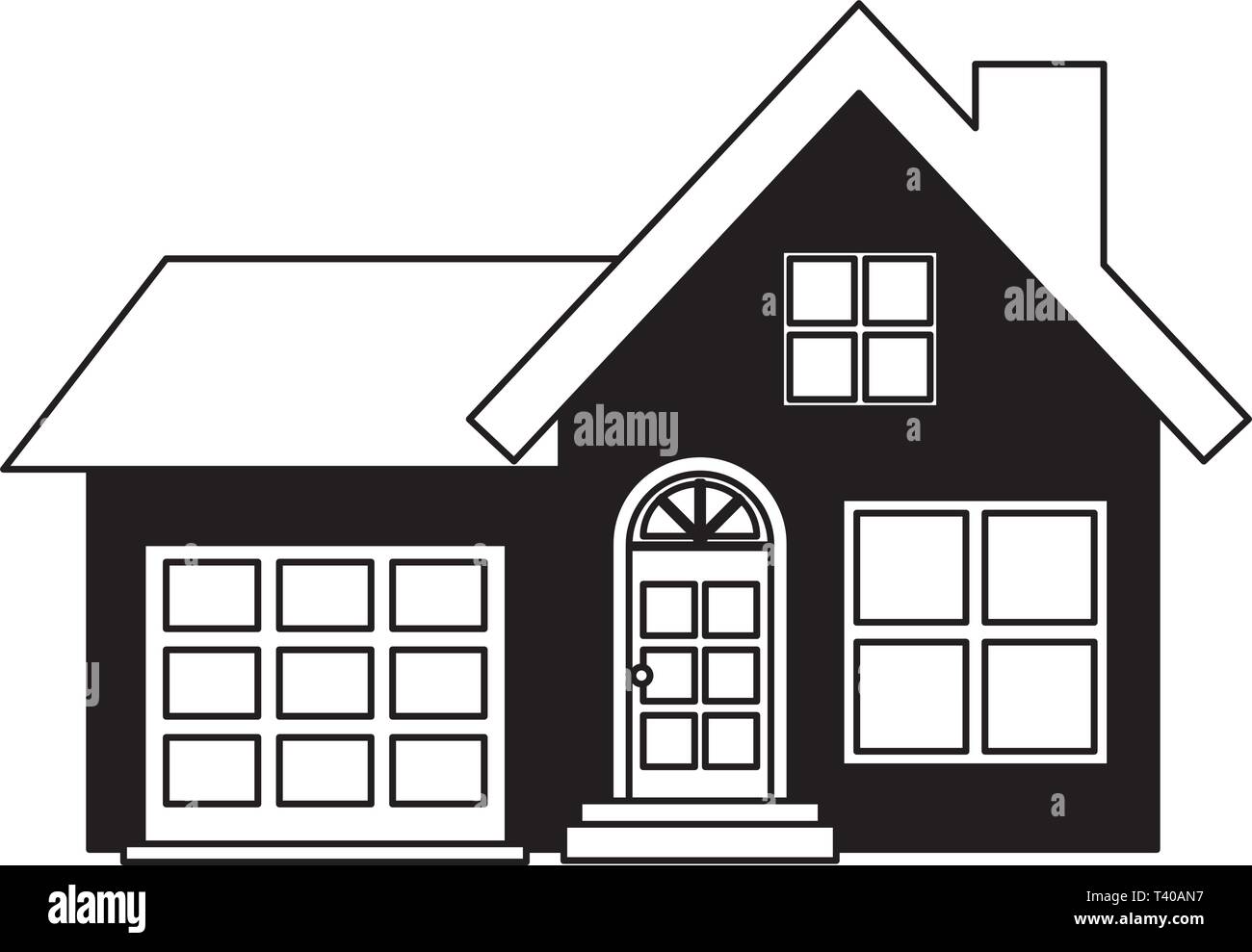 house facade exterior Stock Vector Image & Art - Alamy