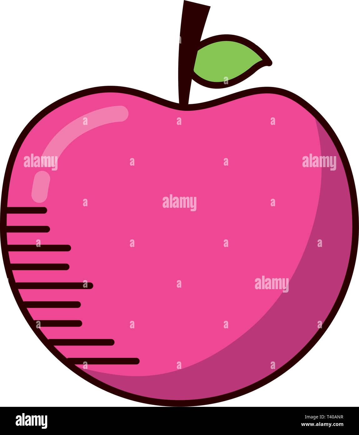 apple fresh fruit Stock Vector Image & Art - Alamy