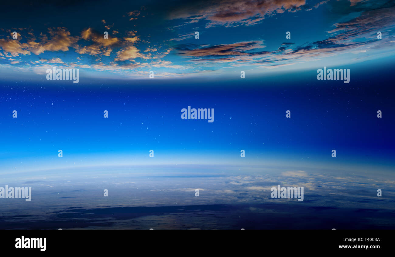 Abstract planets and space background Stock Photo - Alamy